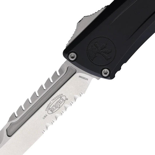 Microtech Auto Combat Troodon Intercepto 1217 11S Automatic Knife For Tactical EDC Enthusiasts With 4in M390MK Blade by Microtech