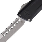 Microtech Auto Combat Troodon Hellhound 1219-10APS Automatic Knife With Glass Breaker 5.5in Closed For Tactical Fans by Microtech