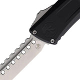 Microtech Auto Combat Troodon Hellhound Tactical Knife 5.5in Closed 4in Stonewash Tanto For EDC Enthusiasts Elite by Microtech