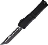 Microtech Auto Combat Troodon Hellhound 1219-1TS Auto Opening Tactical Knife Two Tone Steel Tanto For EDC Enthusiasts by Microtech