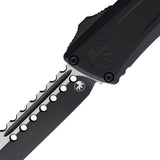 Microtech Auto Combat Troodon Hellhound 1219-1TS Auto Opening Tactical Knife Two Tone Steel Tanto For EDC Enthusiasts by Microtech