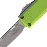 Microtech Auto UTX 85 SE Gen IV OTF Knife For Tactical Pros Neon Green Handle Glass Breaker Apocalyptic M390 Blade by Microtech