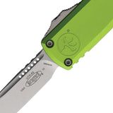 Microtech UTX-85 Auto OTF Knife For EDC Enthusiasts Rapid Deployment 3in M390 Neon Green Aluminum Handle by Microtech