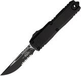 Microtech UTX-85 OTF Auto Knife Gen IV With M390 Blade, Partially Serrated, Two-Tone Finish, Glass Breaker For EDC Fans by Microtech