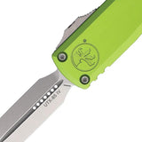 Microtech UTX-85 Auto OTF Knife Gen IV D/E Neon Green Handle For Tactical EDC Enthusiasts M390 by Microtech