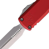 Microtech UTX-85 Auto OTF Knife With Bohler M390MK Blade Red Aluminum Handle Glass Breaker EDC Ready by Microtech