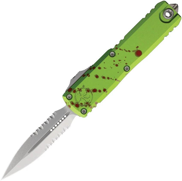 Microtech UTX-85 OTF Auto Knife Gen IV DE 3 Inch M390 Blade Glass Breaker ZombieTech Handle For Tactical Enthusiasts by Microtech