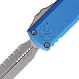 Microtech UTX 85 Auto Knife Gen IV Double Edge Apocalyptic Blue Handle EDC Pros Tactical by Microtech