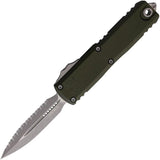 Microtech UTX 85 Auto D E Gen IV OTF Knife For Tactical Enthusiasts With Automatic Opening And Serrated M390 Blade by Microtech