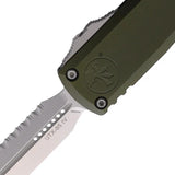 Microtech UTX-85 Gen IV OTF Knife With Automatic Opening, 4.5 Inch Closed, OD Green Aluminum Handle M390MK Blade EDC by Microtech