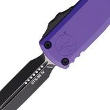 Microtech UTX 85 Auto Knife Gen IV D E Two Tone M390 Blade Purple Aluminum Handle Glass Breaker For EDC Enthusiasts by Microtech