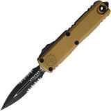Microtech UTX 85 Auto Knife Dagger Blade Partially Serrated Gen IV M390MK Tactical EDC Glass Breaker by Microtech