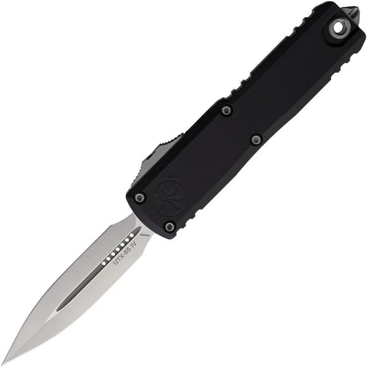 Microtech UTX 85 Auto OTF Knife Gen IV with Dagger Blade M390MK Satin Finish for Knife Enthusiasts