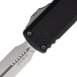 Microtech UTX 85 Auto OTF Knife Gen IV with Dagger Blade M390MK Satin Finish for Knife Enthusiasts by Microtech