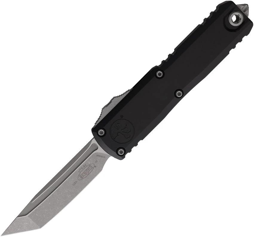 Microtech UTX-85 Auto OTF Knife Gen IV With M390 Blade Apocalyptic Finish Glass Breaker EDC Enthusiasts