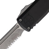 Microtech UTX 85 Auto OTF Knife Apocalyptic Finish M390 Blade Black Aluminum Handle Glass Breaker For EDC Fans by Microtech