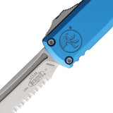 Microtech Auto UTX-85 Gen IV OTF Knife Automatic Opening Bohler M390 Blade Blue Aluminum Handle For EDC Enthusiasts by Microtech