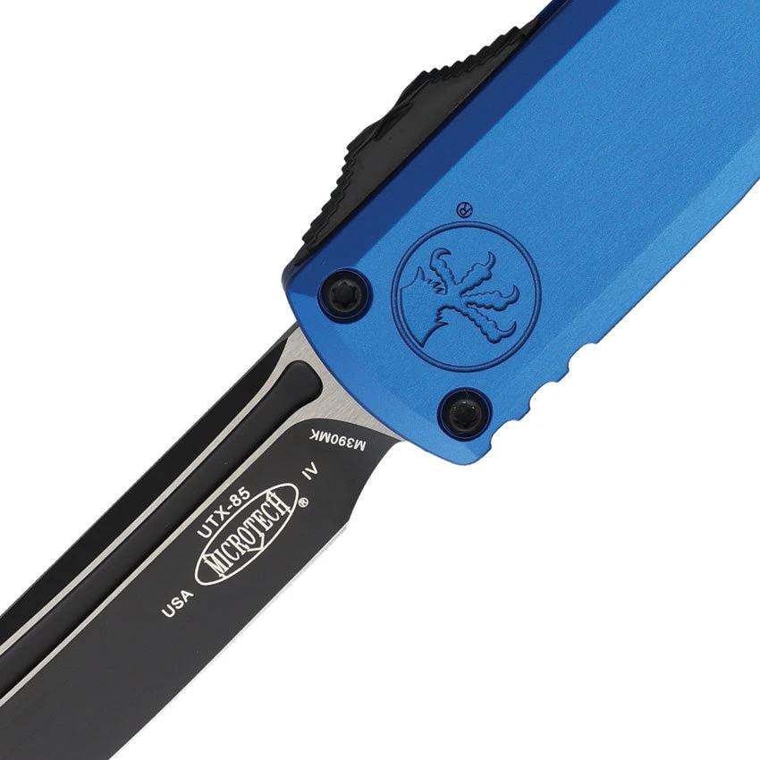 Microtech UTX 85 Gen IV Auto OTF Knife For EDC Enthusiasts Black Blade 12334 1BL by Microtech