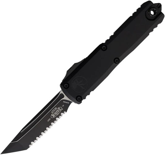 Microtech Auto UTX 85 OTF Knife Gen IV Two Tone M390 Blade Glass Breaker Aluminum Handle For Collectors