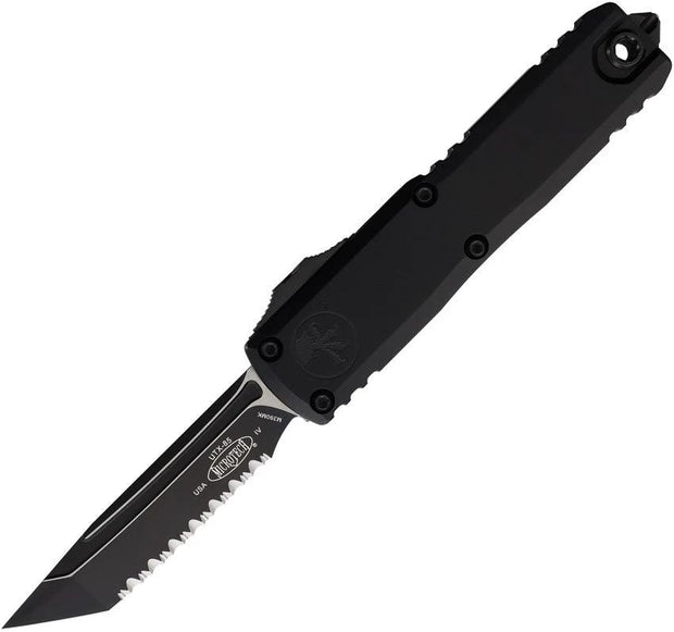 Microtech Auto UTX 85 OTF Knife Gen IV Two Tone M390 Blade Glass Breaker Aluminum Handle For Collectors