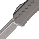 Microtech Cypher II OTF Knife Automatic Opening 3.5In Wharncliffe Blade Apocalyptic Finish Aluminum Handle EDC Ready by Microtech
