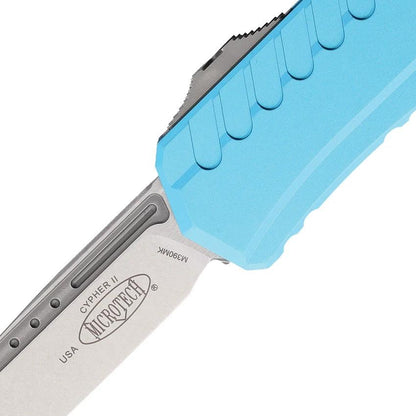 Microtech Cypher II OTF Auto Turquoise Handle EDC by Microtech