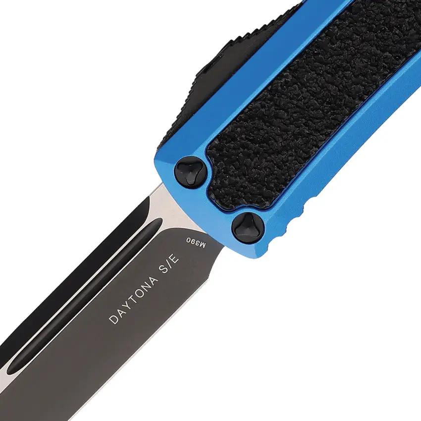 Microtech Auto Daytona SE OTF Knife Blue 1241BLS Premium Automatic Deployment For Serious Enthusiasts by Microtech
