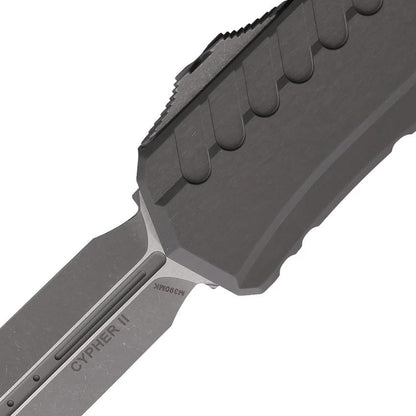 Microtech Auto Cypher II Dual Edge OTF AP Knife 124210APNC Premium Build Apocalyptic Finish Rapid Deploy For EDC Pros by Microtech