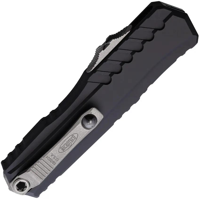 Microtech Auto Cypher II OTF Knife Automatic Opening Elite Double Edge Blade Apocalyptic Finish For Tactical Enthusiasts by Microtech