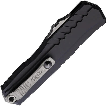 Microtech Auto Cypher II OTF Knife Automatic Opening Elite Double Edge Blade Apocalyptic Finish For Tactical Enthusiasts by Microtech