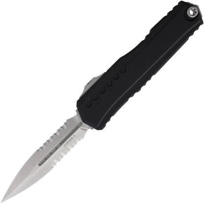 Microtech Auto Cypher II D E Tactical Pros Auto Knife With M390MK Dagger Blade 3.5 Inch Partially Serrated Glass Breaker by Microtech