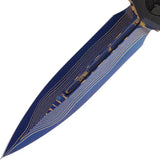 Microtech Cypher II Select OTF Automatic Knife For Tactical Enthusiasts With Coppermai Damascus Double Edge Dagger Blade by Microtech