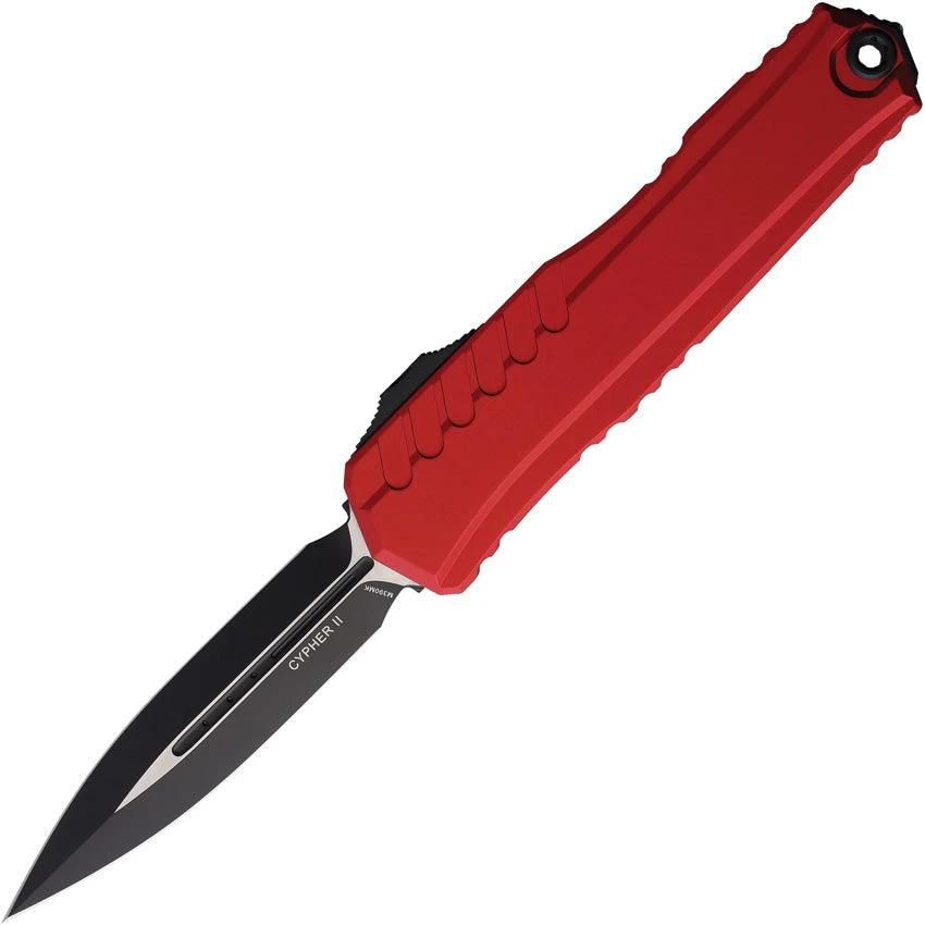 Microtech Auto Cypher II DE Red Automatic Knife For EDC Enthusiasts And Tactical Collectors