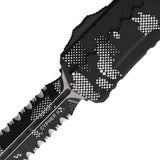 Microtech Auto Cypher II D E OTF Knife Pixel Camouflage Blade Aluminum Handle For Tactical EDC Enthusiasts by Microtech