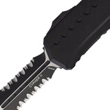 Microtech Auto Cypher II D E OTF Knife Tactical Auto Opening 5 Inch Closed 3.5 Inch Blade Glass Breaker For Pros by Microtech