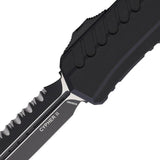 Microtech Auto Cypher II OTF Tactical Knife Elite Auto Opening 5in Closed 3.5in M390 Dagger Blade G10 Grip For Pros by Microtech