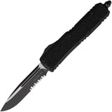 Microtech Daytona Auto OTF Knife Premium Partially Serrated Two Tone Blade Glass Breaker For EDC Enthusiasts by Microtech