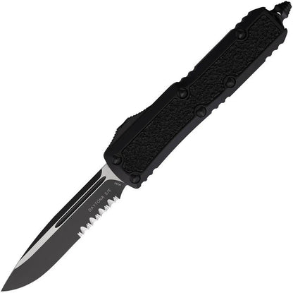 Microtech Daytona Auto OTF Knife Premium Partially Serrated Two Tone Blade Glass Breaker For EDC Enthusiasts by Microtech