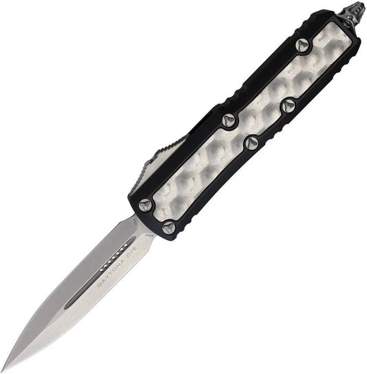 Microtech UTX85 Daytona Auto OTF Knife With Double Edge M390 Dagger Blade Glass Breaker For Tactical EDC by Microtech