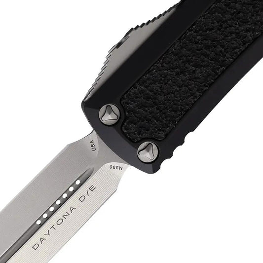 Microtech Auto Daytona DE OTF Knife Black SW Dagger Blade With Glass Breaker For Tactical EDC Enthusiasts by Microtech