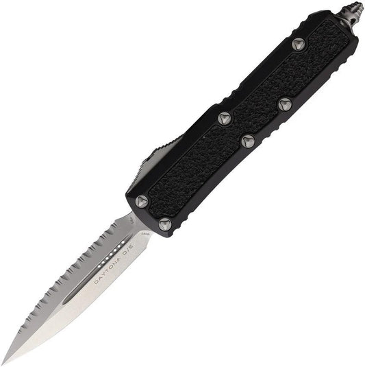 Microtech Auto Daytona DE OTF Knife Automatic Opening Serrated Blade Glass Breaker For EDC Enthusiasts by Microtech