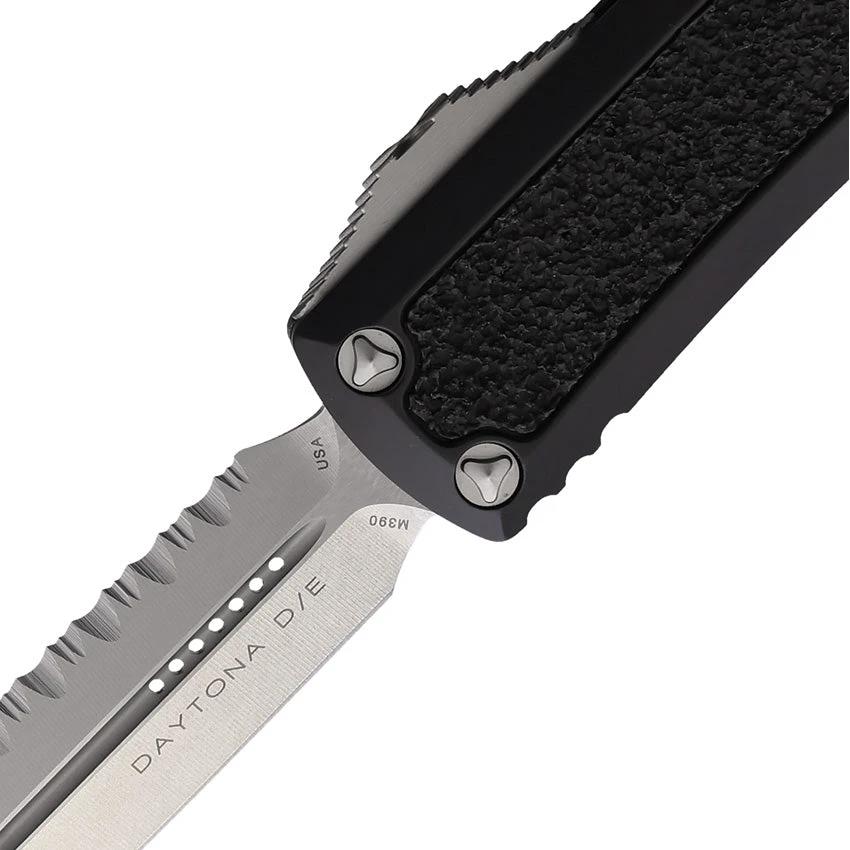 Microtech Auto Daytona DE OTF Knife Automatic Opening Serrated Blade Glass Breaker For EDC Enthusiasts by Microtech