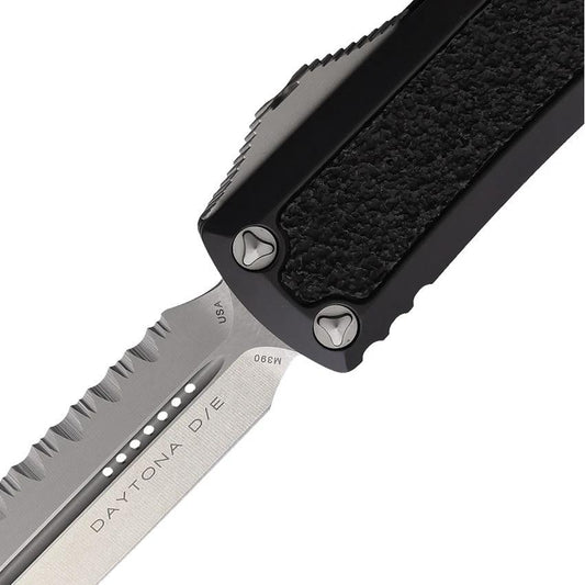 Microtech Auto Daytona DE OTF Knife Automatic Opening Serrated Blade Glass Breaker For EDC Enthusiasts by Microtech