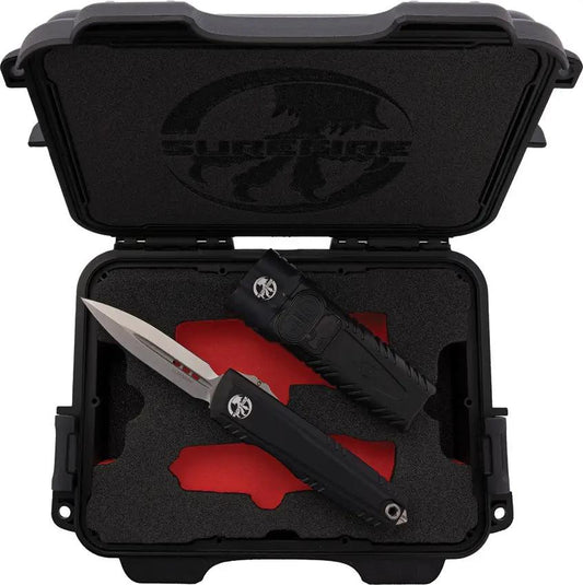 Microtech Auto Luminary OTF Knife and SureFire Stiletto Pro II Flashlight Set High Lumen 1500 For Tactical EDC by Microtech