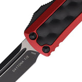 Microtech UTX-85 Daytona Auto OTF Knife Elite EDC Glass Breaker Red Aluminum Handle by Microtech