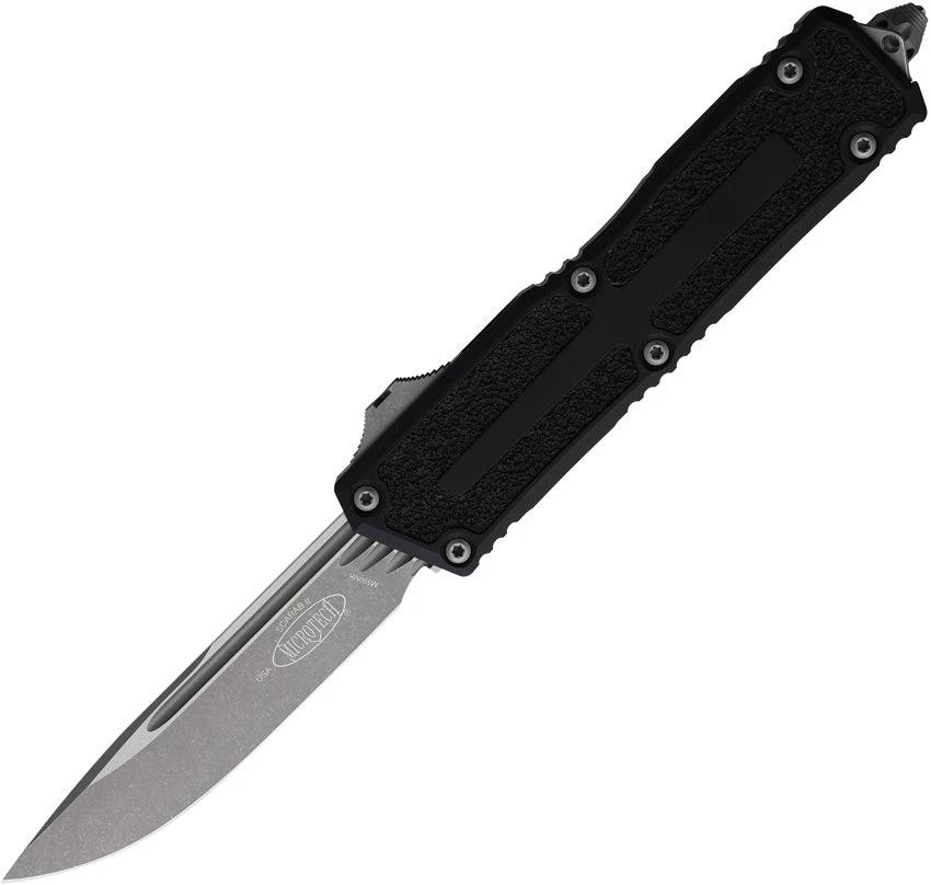 Microtech Auto Scarab II OTF Gen III Tactical Knife With Apocalyptic M390MK Blade Glass Breaker For EDC Enthusiasts by Microtech