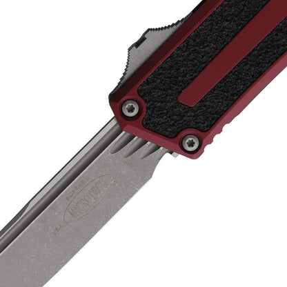 Microtech Auto Scarab II OTF Gen III 1278-10APMR Automatic Knife with Merlot Aluminum Handle for EDC Enthusiasts by Microtech