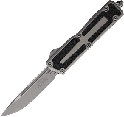Microtech Scarab II Auto OTF Knife 3.9 Inch Blade Apocalyptic Finish Aluminum Handle Glass Breaker Elite EDC Tactical by Microtech
