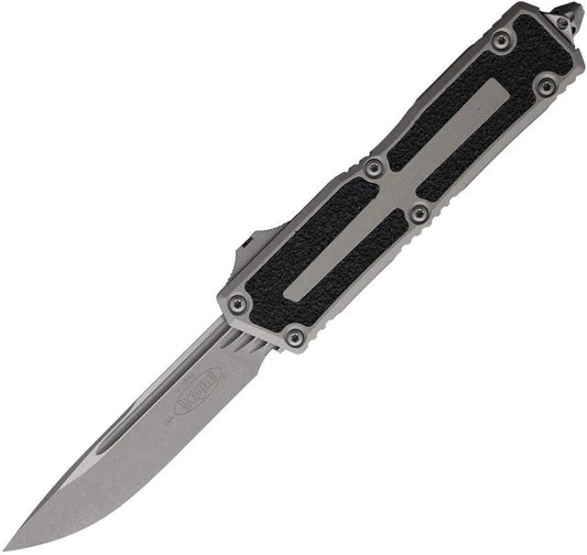 Microtech Scarab II Auto OTF Knife 3.9 Inch Blade Apocalyptic Finish Aluminum Handle Glass Breaker Elite EDC Tactical by Microtech
