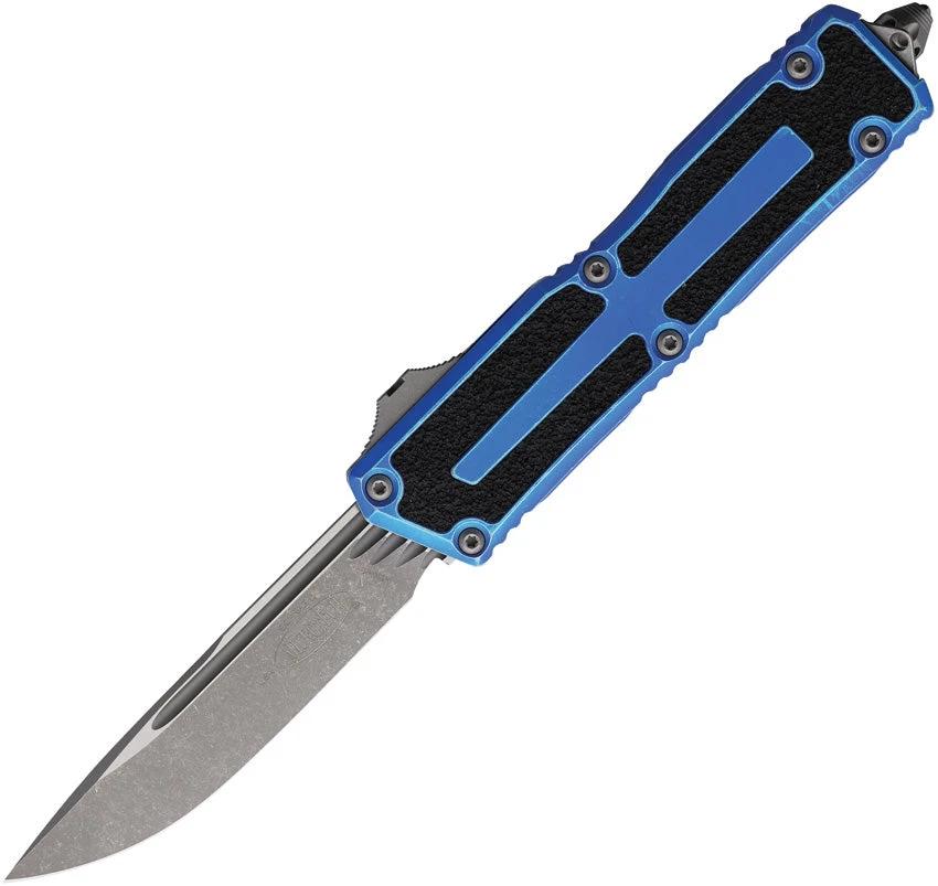 Microtech Auto Scarab II OTF Gen III 1278-10MBL Automatic Opening Knife With M390 Blade For Collectors by Microtech